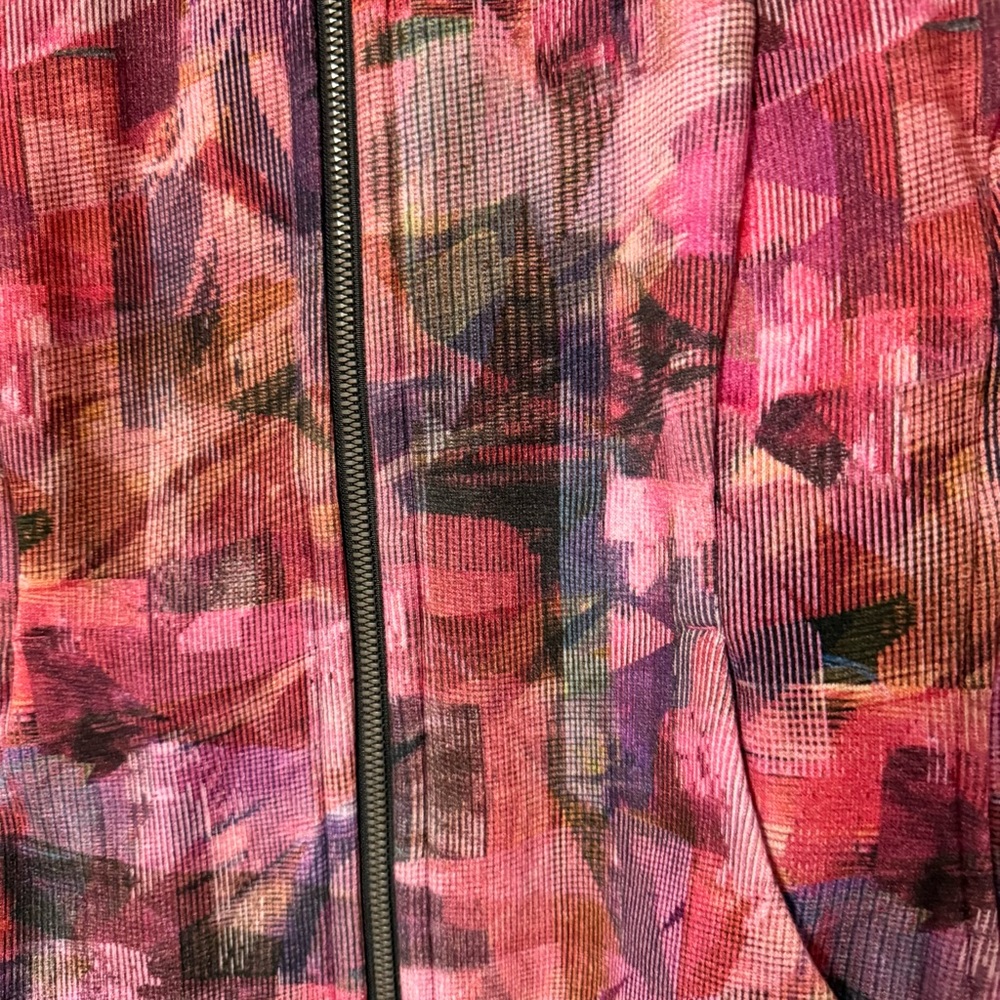 Lululemon Scuba Full Zip Hoodie Sun Dazed Print Size 4 Jacket - Picture 9 of 10